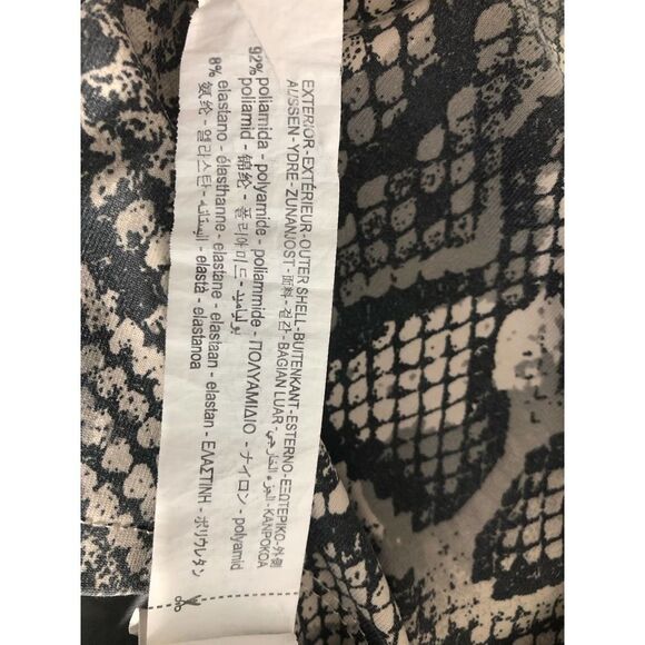 Zara Blouse Medium Snake Pattern Faded Sleeveless Stretchy Summer Tank Top - Picture 6 of 7